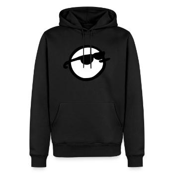 Sunglasses man - Sweat à capuche Premium bio Homme - noir - Devant - Nico (187cm)