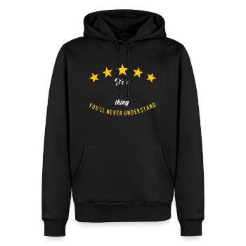 C’est un ... nom... chose que vous ne comprendrez jamais - Sweat à capuche Premium bio Homme - noir - Devant - Nico (187cm)