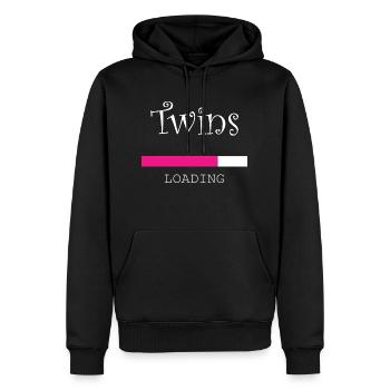 Grossesse Baby shower Babyshower Boy Girl - Sweat à capuche Premium bio Homme - noir - Devant - Nico (187cm)