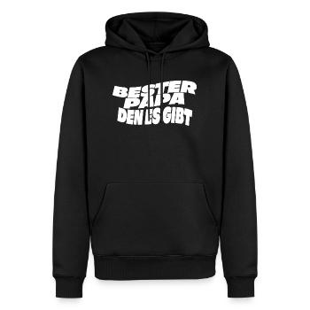 Bester Papa den es gibt - Männer Premium Bio Hoodie - Schwarz - Vorne - Nico (187cm)