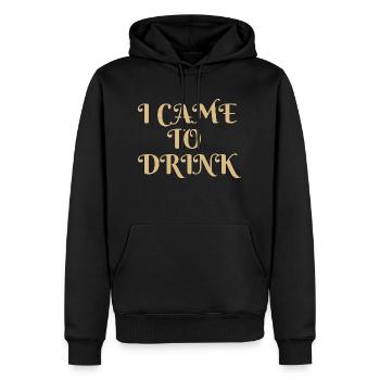 i came to drink - Männer Premium Bio Hoodie - Schwarz - Vorne - Nico (187cm)