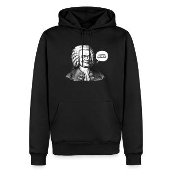 Johann Sebastian Bach - Männer Premium Bio Hoodie - Schwarz - Vorne - Nico (187cm)