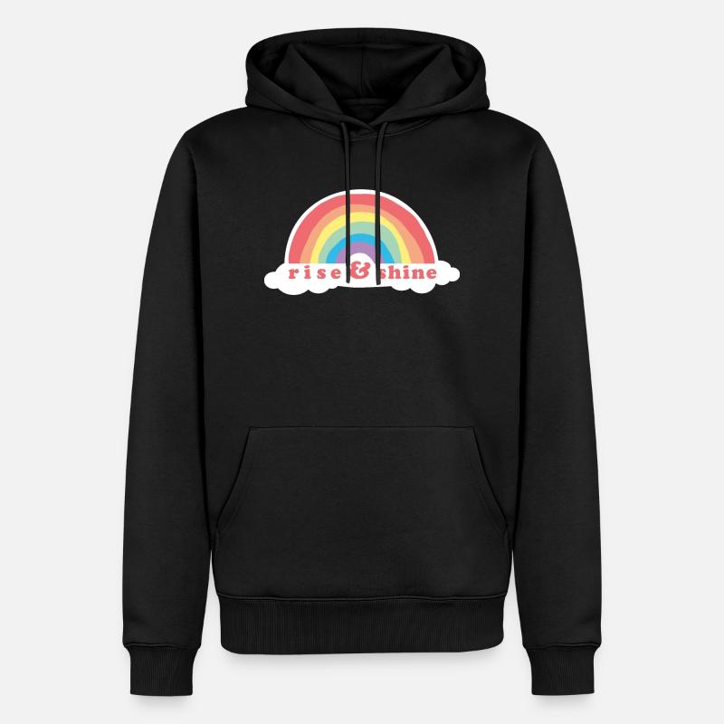 Aufstieg & Glanz - Männer Premium Bio Hoodie - Schwarz