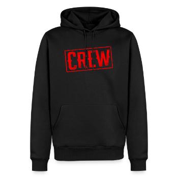 Tampon d’équipage - Sweat à capuche Premium bio Homme - noir - Devant - Nico (187cm)