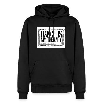 MY THERAPHY SHIRTS Seite 0003 - Männer Premium Bio Hoodie - Schwarz - Vorne - Nico (187cm)