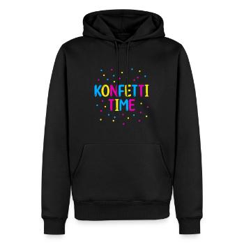 Konfetti time - Männer Premium Bio Hoodie - Schwarz - Vorne - Nico (187cm)