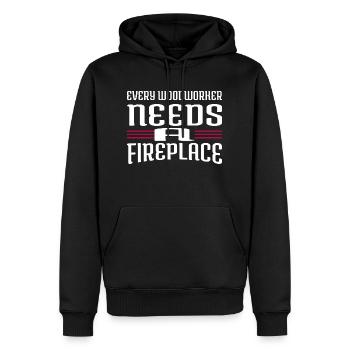 Aaron Carpenter T-shirts - Sweat à capuche Premium bio Homme - noir - Devant - Nico (187cm)