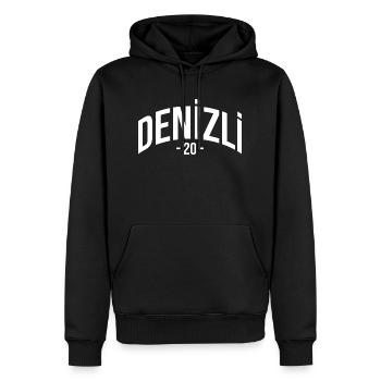 Denizli 20 Türkei Turkiye TR Geschenk Urlaub Türk - Männer Premium Bio Hoodie - Schwarz - Vorne - Nico (187cm)