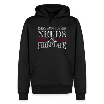 carpenter girl tshirts - Männer Premium Bio Hoodie - Schwarz - Vorne - Nico (187cm)