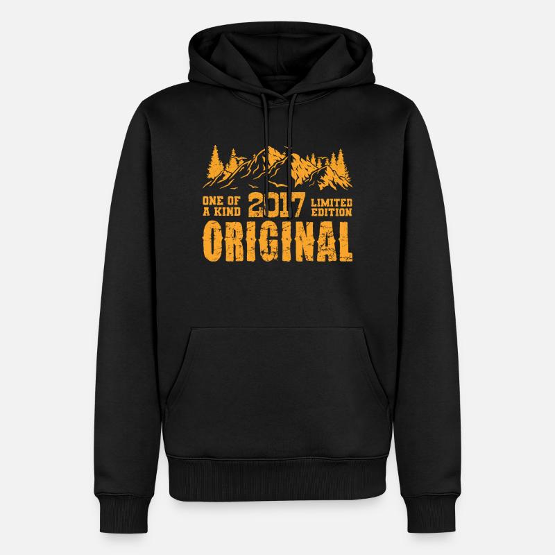 Cadeau d’anniversaire 2017 - 2017 - Sweat à capuche Premium bio Homme - noir