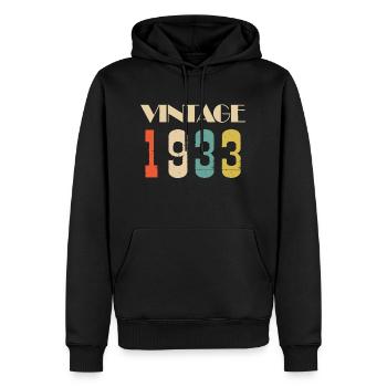 2014 Vintage Édition limitée Cadeau - Sweat à capuche Premium bio Homme - noir - Devant - Nico (187cm)