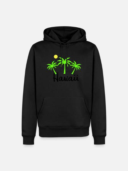 Hawaii - Men’s Premium Organic Hoodie - black