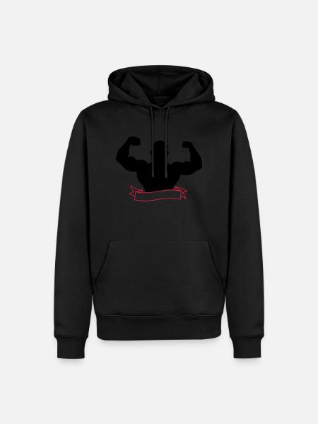 Bodybuilder - Sweat à capuche Premium bio Homme - noir