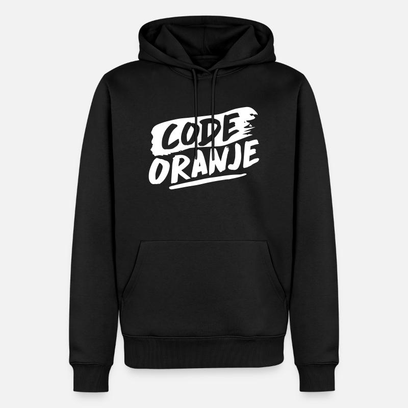 Code orange - Sweat à capuche Premium bio Homme - noir
