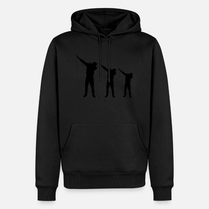 dabbing design - Männer Premium Bio Hoodie - Schwarz