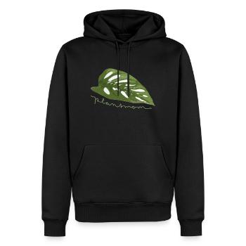 Plantmom Pflanze Monstera Adansonii Geschenk Natur - Männer Premium Bio Hoodie - Schwarz - Vorne - Nico (187cm)