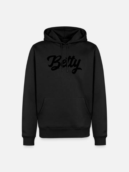 Betty Custom Text Birthday Name - Men’s Premium Organic Hoodie - black