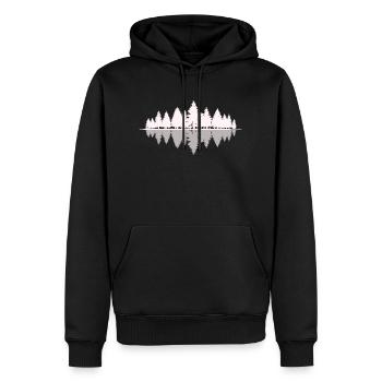 The Sound of Nature - Men’s Premium Organic Hoodie - black - Front - Nico (187cm)