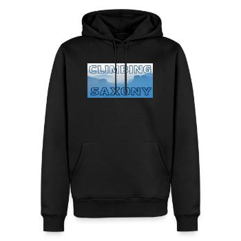 Klettern - Männer Premium Bio Hoodie - Schwarz - Vorne - Nico (187cm)