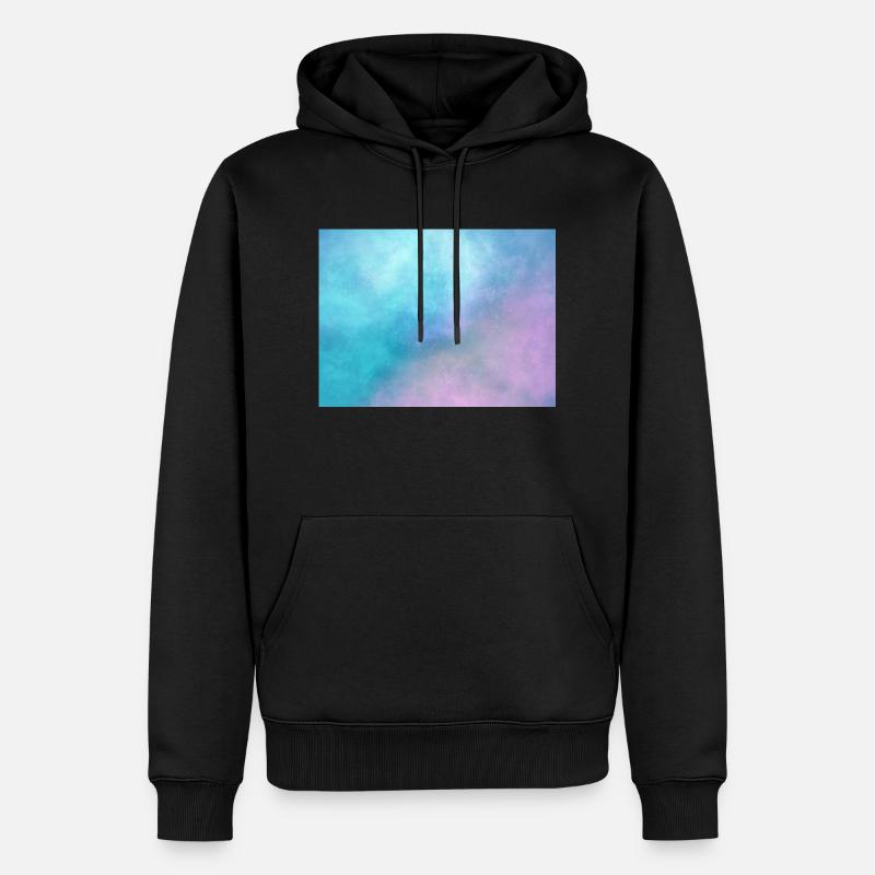 Rectangle d’espace - Sweat à capuche Premium bio Homme - noir