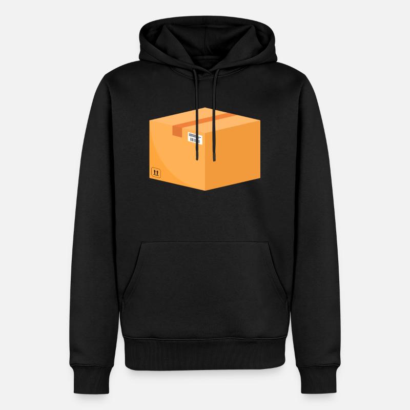 Commande de colis - Sweat à capuche Premium bio Homme - noir