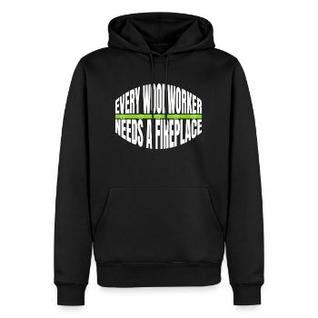 a carpenters prayer tshirts gift idea - Männer Premium Bio Hoodie - Schwarz - Vorne - Nico (187cm)