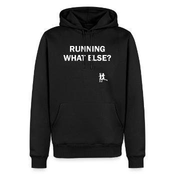 Triathlon Swim Bike Run Marathon - Männer Premium Bio Hoodie - Schwarz - Vorne - Nico (187cm)