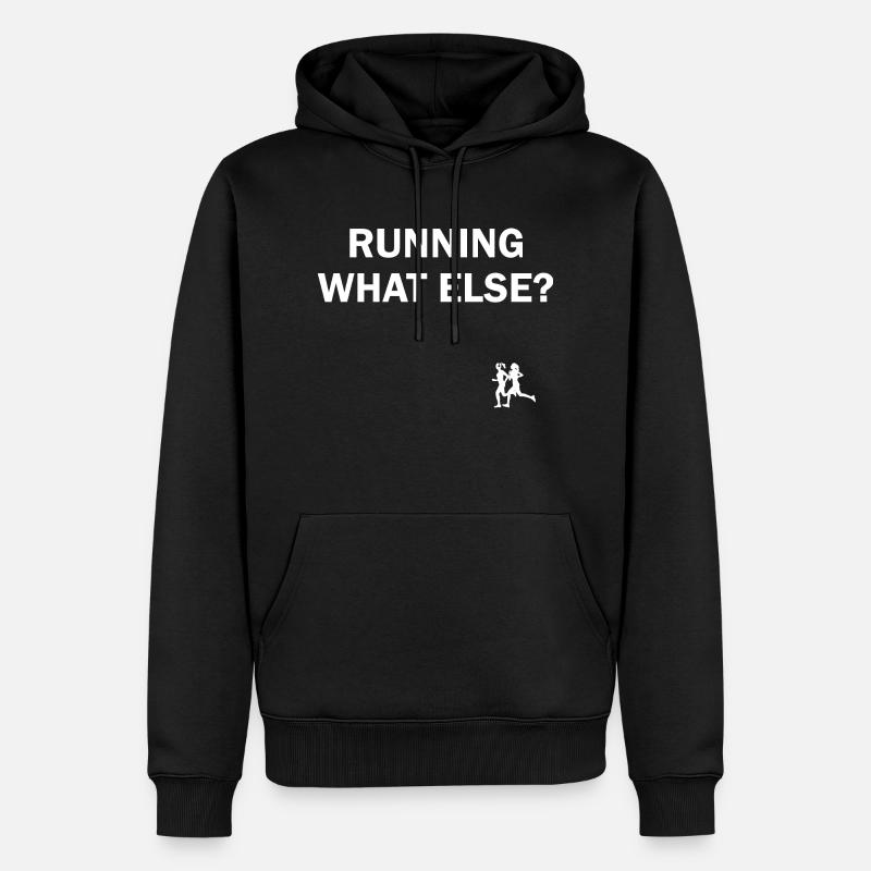 Triathlon Natation Vélo Run Marathon - Sweat à capuche Premium bio Homme - noir