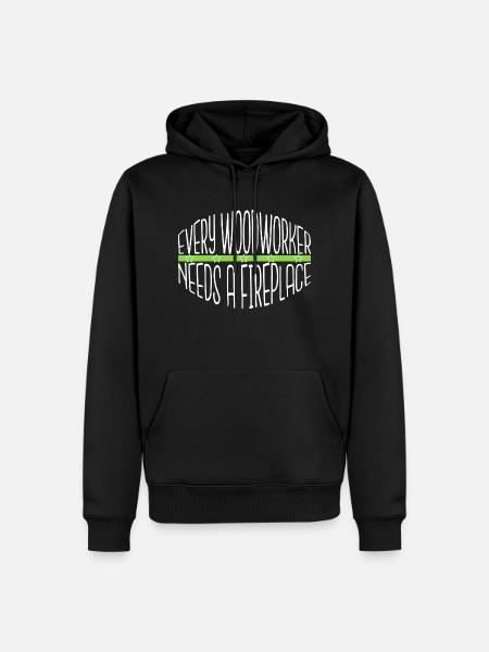 love jackhammer lumberman mason - Men’s Premium Organic Hoodie - black