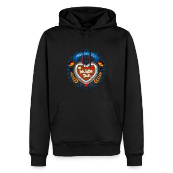 Volksfest München 2022 Schild - Männer Premium Bio Hoodie - Schwarz - Vorne - Nico (187cm)