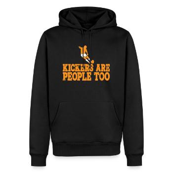 Kickers Are People Too 12 - Männer Premium Bio Hoodie - Schwarz - Vorne - Nico (187cm)