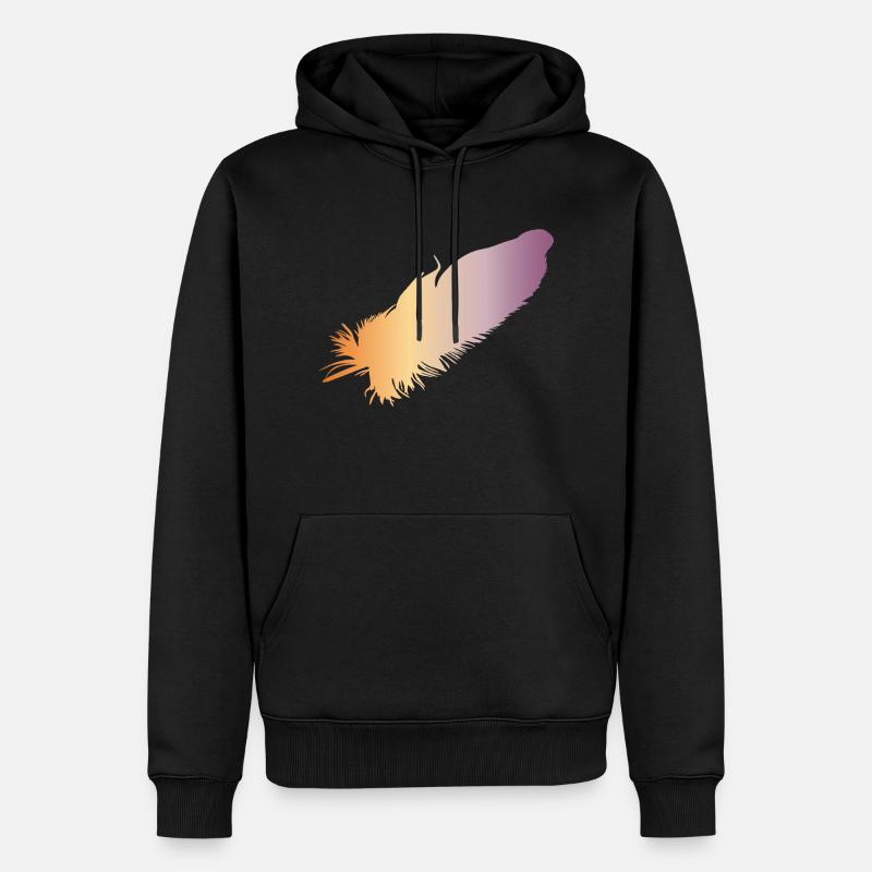 Feder7 - Männer Premium Bio Hoodie - Schwarz