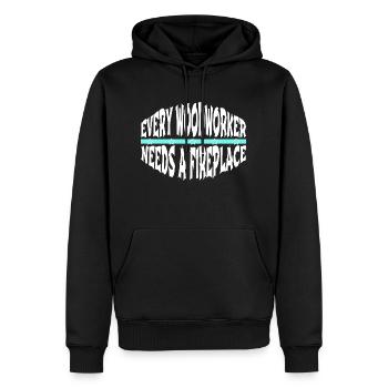 carpenter funny carpenter hoodies and sweatshirts - Männer Premium Bio Hoodie - Schwarz - Vorne - Nico (187cm)