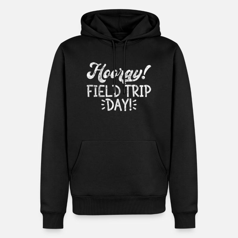 Hourra, journée d’excursion ! 4 - Sweat à capuche Premium bio Homme - noir
