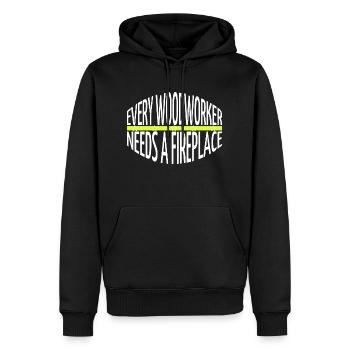 Carpenter Chemises pour bébés et tout-petits Dictons - Sweat à capuche Premium bio Homme - noir - Devant - Nico (187cm)
