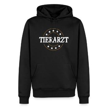 Tierarzt Beruf - Männer Premium Bio Hoodie - Schwarz - Vorne - Nico (187cm)