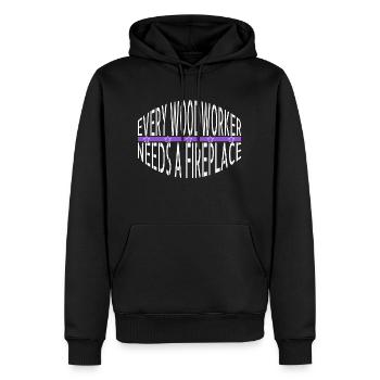 casque de sécurité dictons d’anniversaire dictons drôles - Sweat à capuche Premium bio Homme - noir - Devant - Nico (187cm)