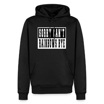 Idée Présent Cool Design One Race Blagues Egalité - Sweat à capuche Premium bio Homme - noir - Devant - Nico (187cm)