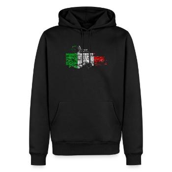 Italien Italienisch Rom Europa Italien Italien Mailand - Männer Premium Bio Hoodie - Schwarz - Vorne - Nico (187cm)