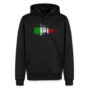 Italien Italienisch Rom Europa Italien Italien Mailand - Männer Premium Bio Hoodie - Schwarz - Vorne - Nico (187cm)