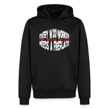 carpenter plumber lumber job - Männer Premium Bio Hoodie - Schwarz - Vorne - Nico (187cm)