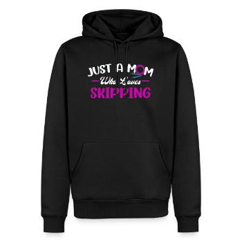 Speed Rope Skipping - Men’s Premium Organic Hoodie - black - Front - Nico (187cm)
