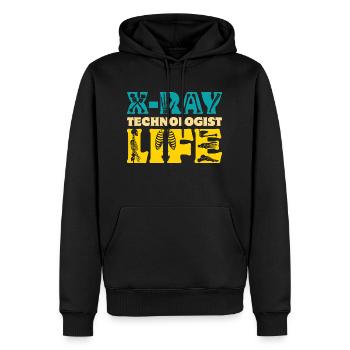 X-Ray Technologist Life - Männer Premium Bio Hoodie - Schwarz - Vorne - Nico (187cm)