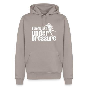 Apnoetaucher Freitaucher Taucher - Männer Premium Bio Hoodie - Taupe - Vorne - Nico (187cm)