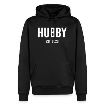 Ehemann Est 2020 - Männer Premium Bio Hoodie - Schwarz - Vorne - Nico (187cm)