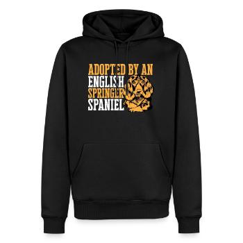 English Springer Spaniel Hund - Männer Premium Bio Hoodie - Schwarz - Vorne - Nico (187cm)