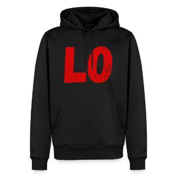 Liebe passendes T-Shirt Paar - Männer Premium Bio Hoodie - Schwarz - Vorne - Nico (187cm)