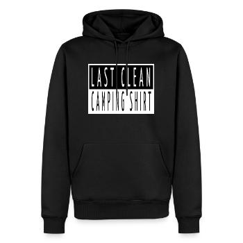 Camping Out Statement Jokes Birthday Mountains Fun - Men’s Premium Organic Hoodie - black - Front - Nico (187cm)