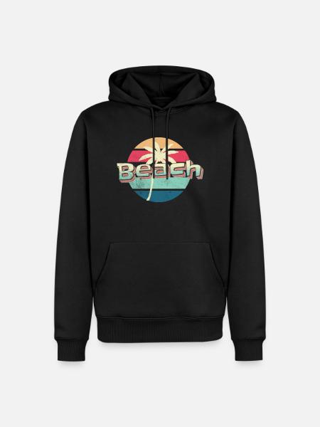 Beach Breeze - Men’s Premium Organic Hoodie - black