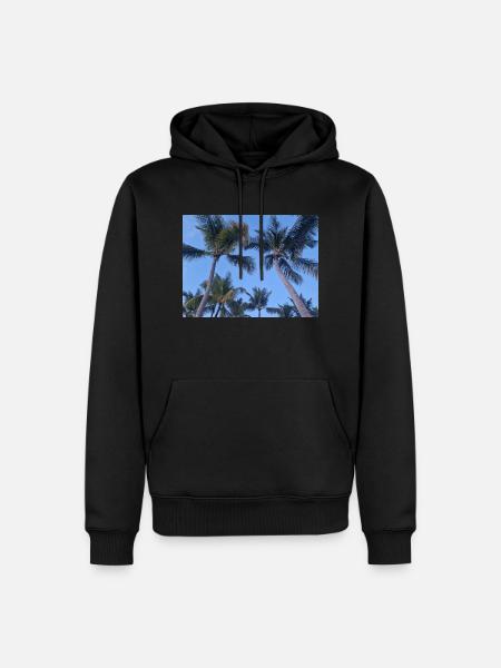 Palm tree - Men’s Premium Organic Hoodie - black